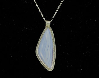 Blue Lace Agate Pendant