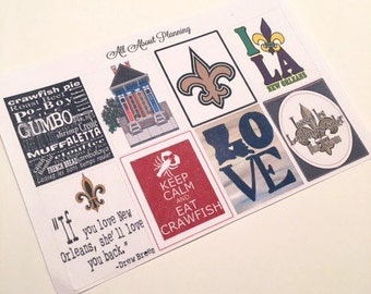 New Orleans Full Box Planner Stickers