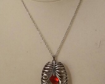 Antique Silver Ribs & Heart