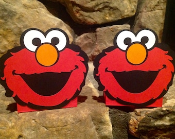 Elmo Sesame Street Centerpiece Balloon Holders birthday party SET of 2