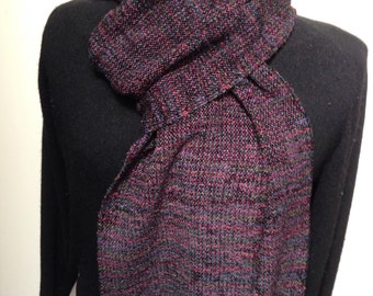 Handwoven Nothern Lights rayon chenille scarf