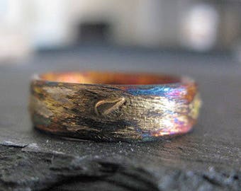 Rustic Mens Wedding Band 6mm Comfort Fit Mens Wedding Ring Artisan Wedding Ring Unique Mens Wedding Band Viking Wedding Ring Mens Rings