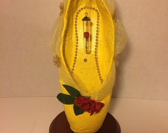 Princess Belle - decorated pointe shoe