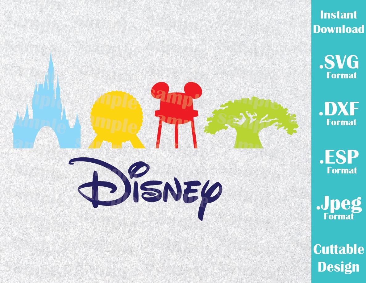 Download INSTANT DOWNLOAD SVG Disney Parks Inspired Castle for Cutting