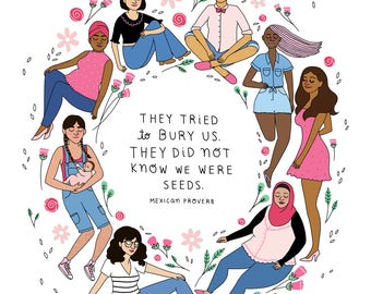 We Were Seeds Print - Hand-Illustrated