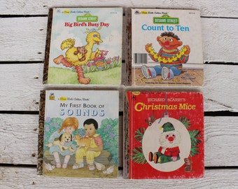 4 First Little Golden Books, Lot of First Little Golden Books, Small Little Golden Books