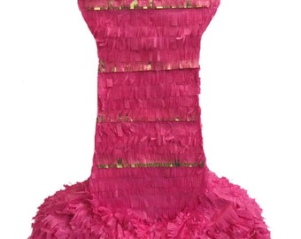 Sale! Hot Pink & Gold Pecker Pinata 24" Tall Penis Pinata