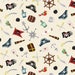 PIRATES fabric cotton patchwork PIRATES and x50cm accessories
