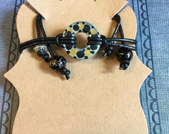 Black Gold White Washer Bracelet
