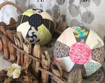 Medium Beach Balls, Fabric beach ball, first birthday gift, baby shower gift, Easter gift, rattle toy