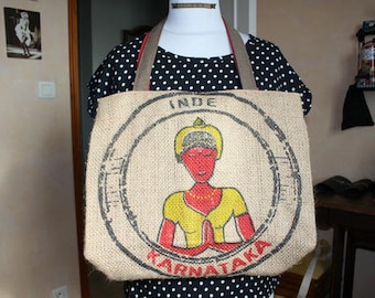 Upcycled burlap bag '!