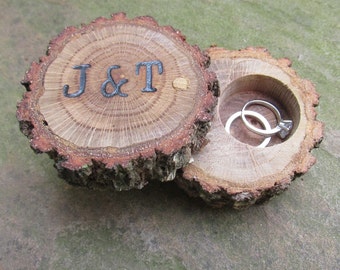 Oak Ring Box | Ring Bearer Box | Engagement Ring Box | Wedding Ring Box | Wood Ring Box