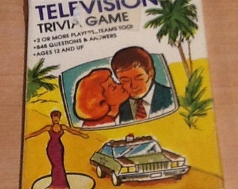 Vintage 1984 Television Trivia Game Series 2. Pocket trivia by Hoyle Products. 53 cards with questions and answers on each side. Ages 12+
