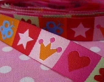 Heart Star 15mm the meter farbenmix Ribbon