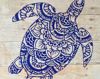 Download Sea turtle mandala | Etsy