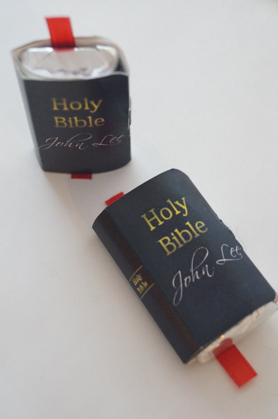 Religious favors Bible favors Chocolate favors Holy Bible