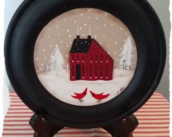 Saltbox Christmas Plate