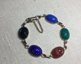 Vintage Scarab Bracelet