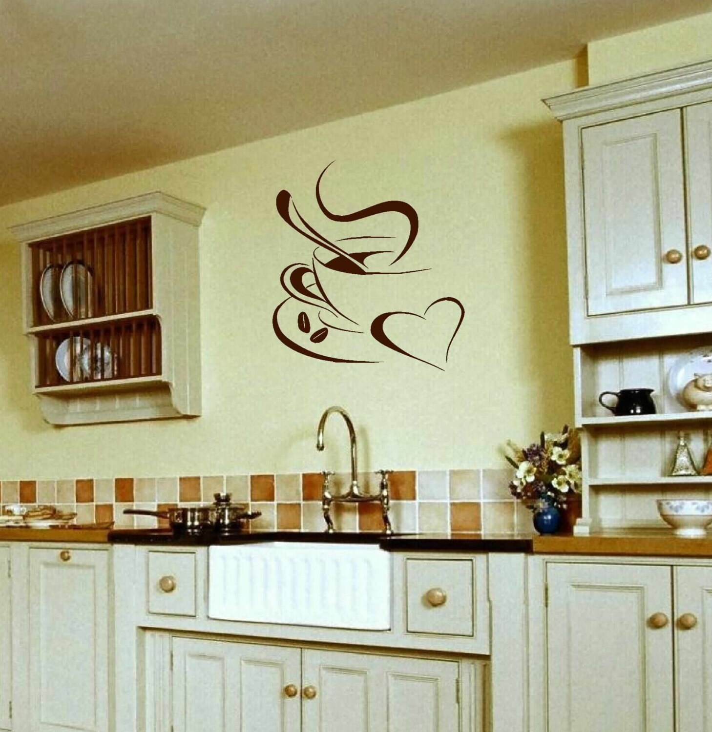 Kitchen wall decal wall vinyls decals art Coffee lovers
