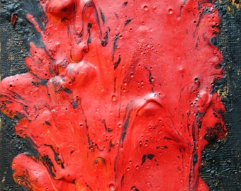 Original art object, canvas postcard