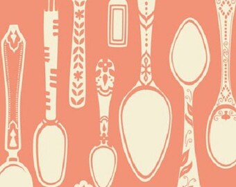 American Cotton - Blend Fabrics designer Ana Davis - pink spoons - covered by 50 cm (110 x)