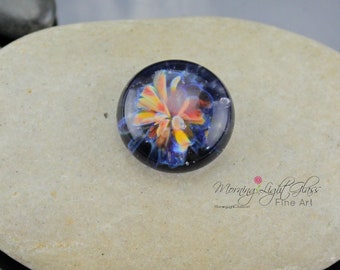Primary Colored - Lampwork Glass Cabochon - 15mm - Jewelry Making Supply
