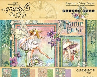 ON SALE Graphic 45 Fairy Dust 8x8 Paper Pad