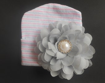 Newborn hospital hat, Baby hat, newborn girl hat, infant girl hat, hospital newborn hat, newborn hat, infant hat, baby hat, baby bow