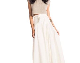 Pretty Birdie's Hemp and Organic cotton circle skirt in NATURAL