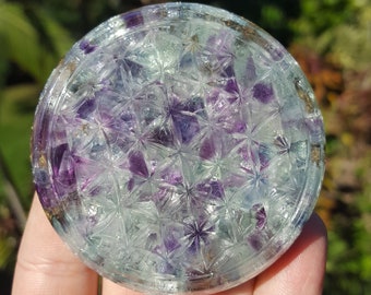 Flower of Life Orgone Charging Coaster