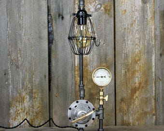 Industrial Desk Lamp - Steampunk Table Lamp - #128