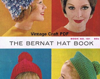 The Bernat Hat Book, Bernat Handicrafter Book No.101, PDF