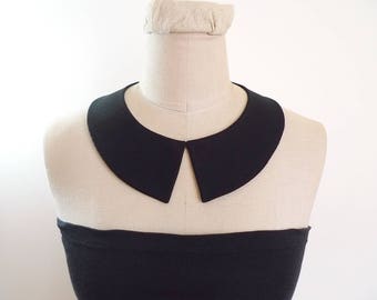 Peter Pan Collar Detachable Collar, black collar necklace