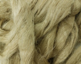 1 pound flax combed top, roving, spinning fiber, linen, fiber, natural color, plant fiber, vegan, fibre
