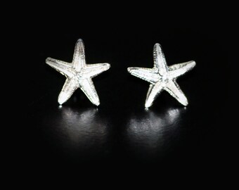 Sterling Silver Starfish Stud Earrings