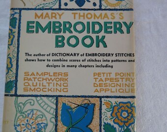 Vintge 1950s Mary Thomas's Embroidery Book Hardback