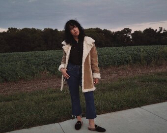 Carry On - Penny Lane Coat, Large, Shearling Coat, Almost Famous Coat, Faux Shearling, Faux Fur, Afghan Coat
