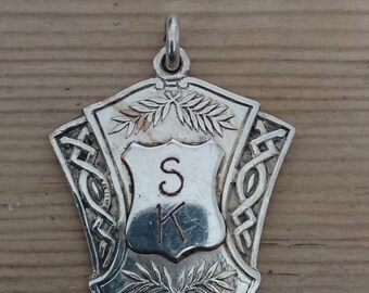 vintage silver medallion