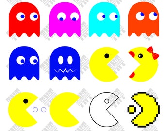 Pacman art | Etsy