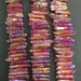 Full strands 58pcs Top Drilled Purple Titanium Druzy Quartz Crystal point,polished Red Crystals Quartz pendants Necklace making 5-8x17-40mm