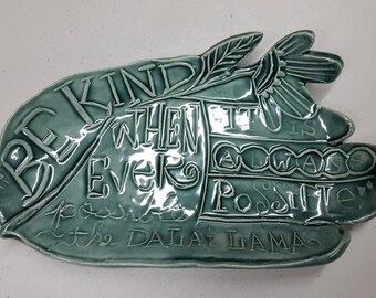 Be Kind Hand Dish