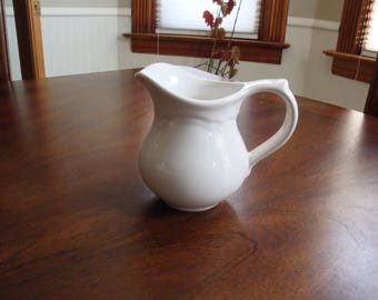 Pfaltzgraff Gazebo White Stoneware Creamer!