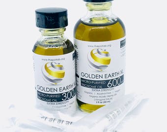 Golden Earth XL | EXTRA STRENGTH Organic Raw Hemp Oil Blend