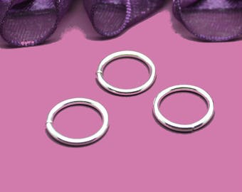 14mm silver jump rings