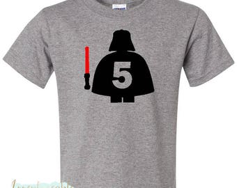 Darth Vader Shirt Lego Darth Vader Shirt Birthday Shirt