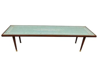 Mid-Century Tile Top Coffee Table