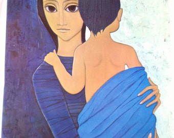 Nomads A Margaret Keane HALF OFF Big Eye Girl Lithograph Print 1963