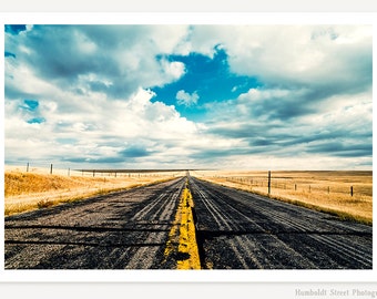 Vengo de ninguna parte - paisaje fotografía - fotografía de viajes foto - impresión del arte del oeste americano - camino abierto - Casa Decor
