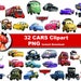 32xDisney Cars Clipart - printable Digital Clipart Graphic Instant Download (No. 54)
