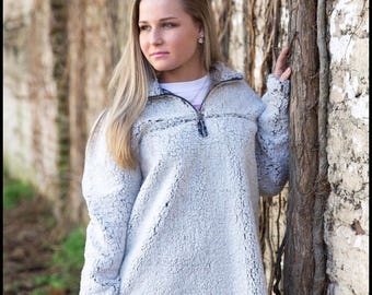 Monogrammed Sherpa Pullover - Sherpa Pullover - Monogrammed Pullover - Personalized Pullover - Monogrammed Fleece - Personalized Fleece